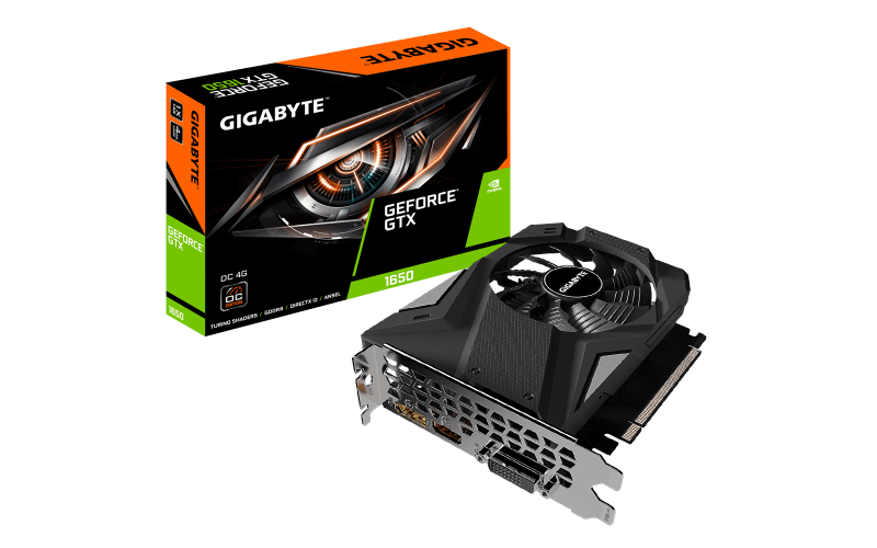 GIGABYTE GRAPHIC CARD GTX 1650 4GB GDDR6 D6 OC 4G SINGLE FAN